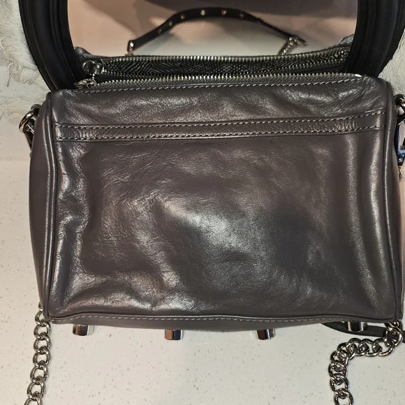 Rebecca Minkoff Gray Leather Crossbody Bag - Picture 3 of 4